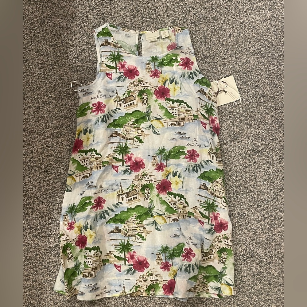 Cynthia Rowley Amalfi Coast 100% Linen Dress Medium